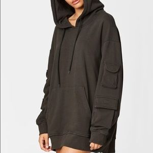 Carmar Denim Double Cargo Pocket Sleeve Hoodie